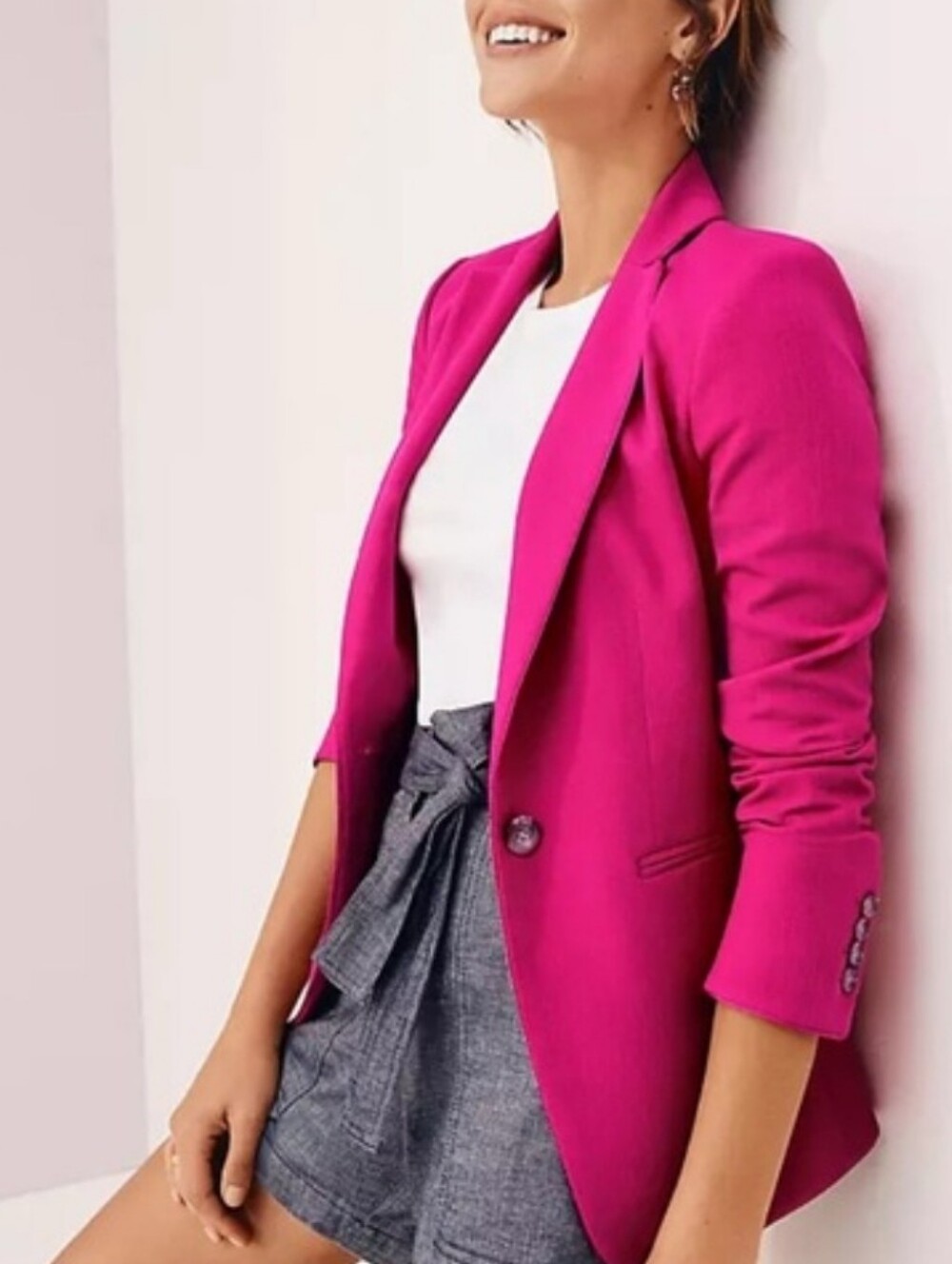 NWOT ANN TAYLOR The Hutton Blazer In Pique